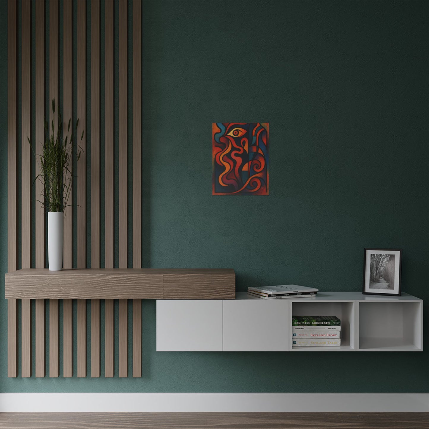OZAY ART | Abstract Satin Poster | Conclave 2025" – Striking Wall Art for Modern Interiors | Colorful & Inspiring